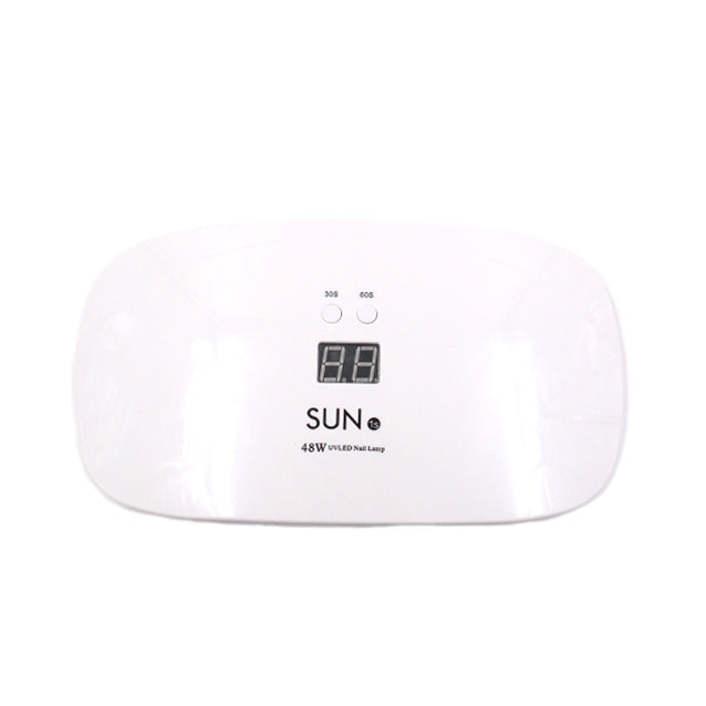 Portable Mini LED Gel Curing UV Nail Lamp Drier – White