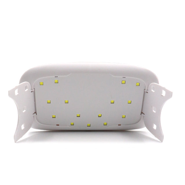 Portable Mini LED Gel Curing UV Nail Lamp Drier – White