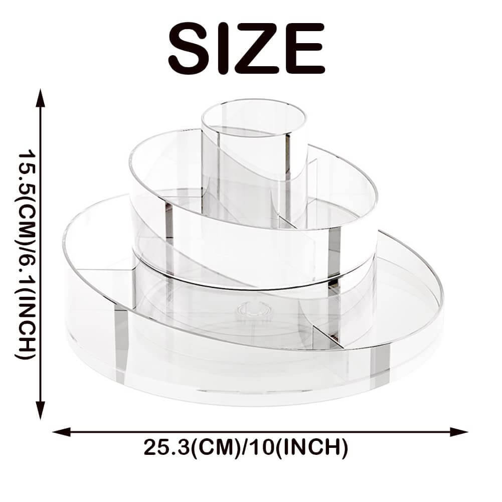 Rotating Vanity Storage Cosmetic Tray