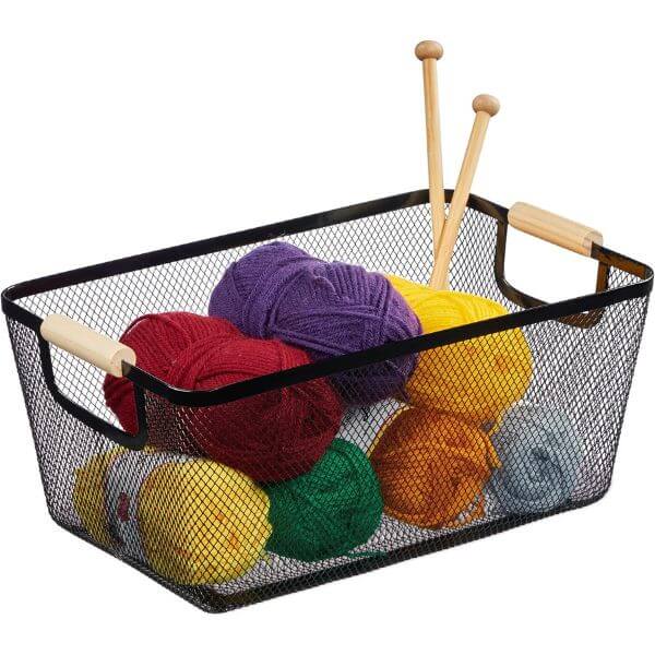 Large Stainless Steel Mesh Storage Basket